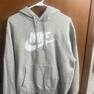 Nike Gray Sweatshirt with Iconic Branding